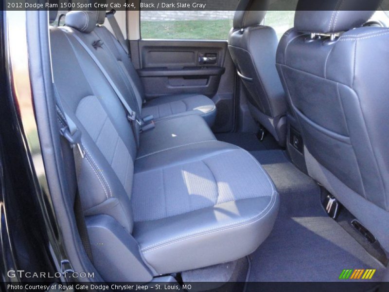 Rear Seat of 2012 Ram 1500 Sport Crew Cab 4x4