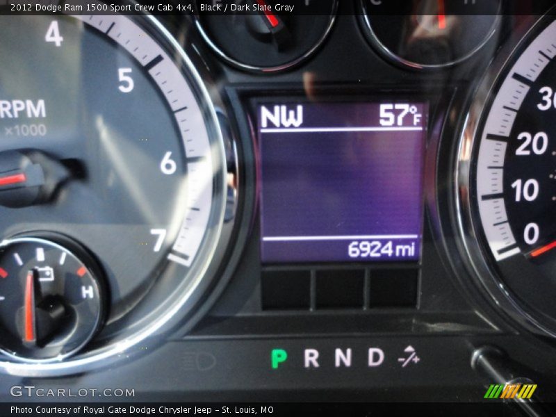 Black / Dark Slate Gray 2012 Dodge Ram 1500 Sport Crew Cab 4x4