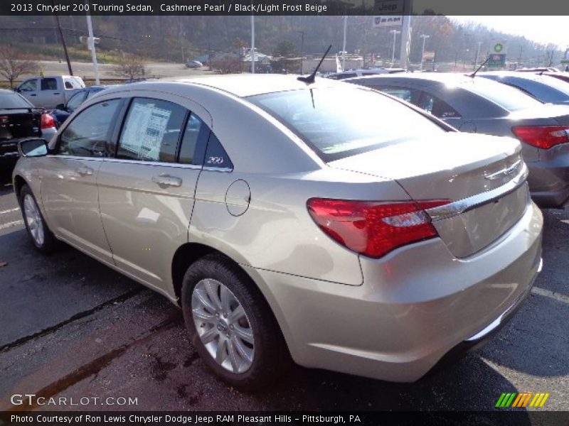 Cashmere Pearl / Black/Light Frost Beige 2013 Chrysler 200 Touring Sedan