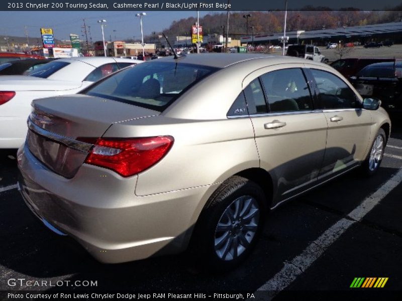 Cashmere Pearl / Black/Light Frost Beige 2013 Chrysler 200 Touring Sedan