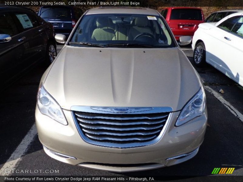 Cashmere Pearl / Black/Light Frost Beige 2013 Chrysler 200 Touring Sedan