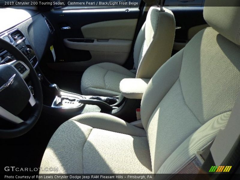 Cashmere Pearl / Black/Light Frost Beige 2013 Chrysler 200 Touring Sedan