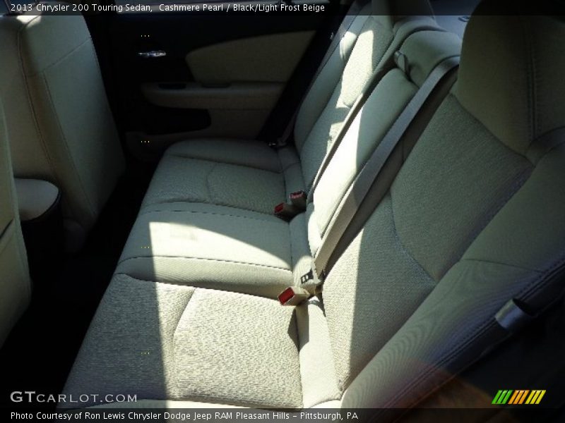 Cashmere Pearl / Black/Light Frost Beige 2013 Chrysler 200 Touring Sedan