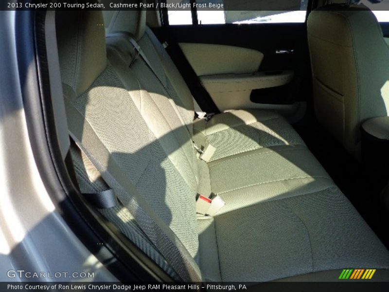 Cashmere Pearl / Black/Light Frost Beige 2013 Chrysler 200 Touring Sedan
