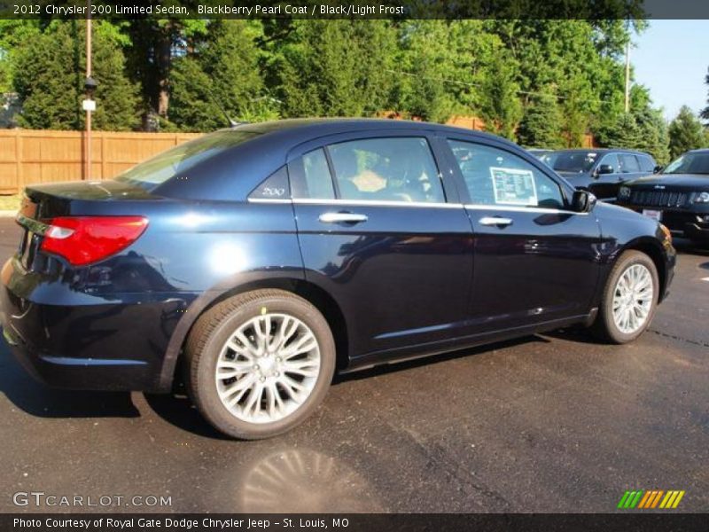 Blackberry Pearl Coat / Black/Light Frost 2012 Chrysler 200 Limited Sedan