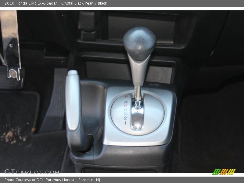 Crystal Black Pearl / Black 2010 Honda Civic LX-S Sedan
