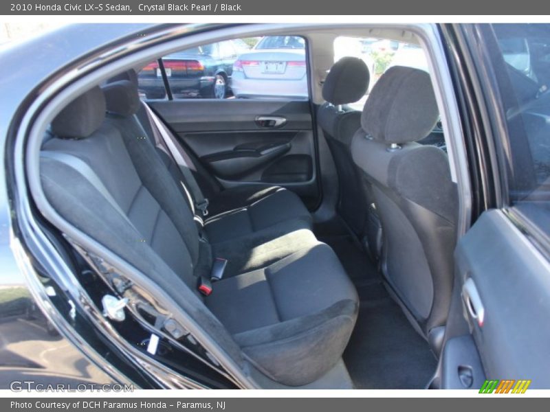 Crystal Black Pearl / Black 2010 Honda Civic LX-S Sedan