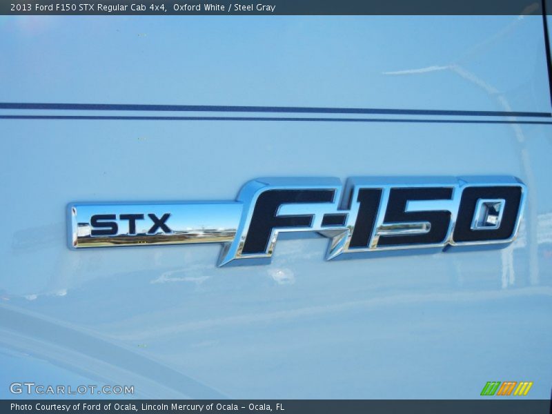 Oxford White / Steel Gray 2013 Ford F150 STX Regular Cab 4x4