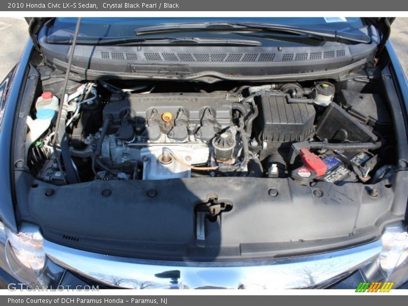 Crystal Black Pearl / Black 2010 Honda Civic LX-S Sedan