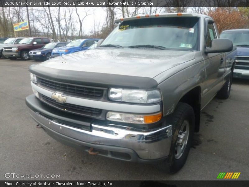 Light Pewter Metallic / Graphite 2000 Chevrolet Silverado 1500 Regular Cab 4x4