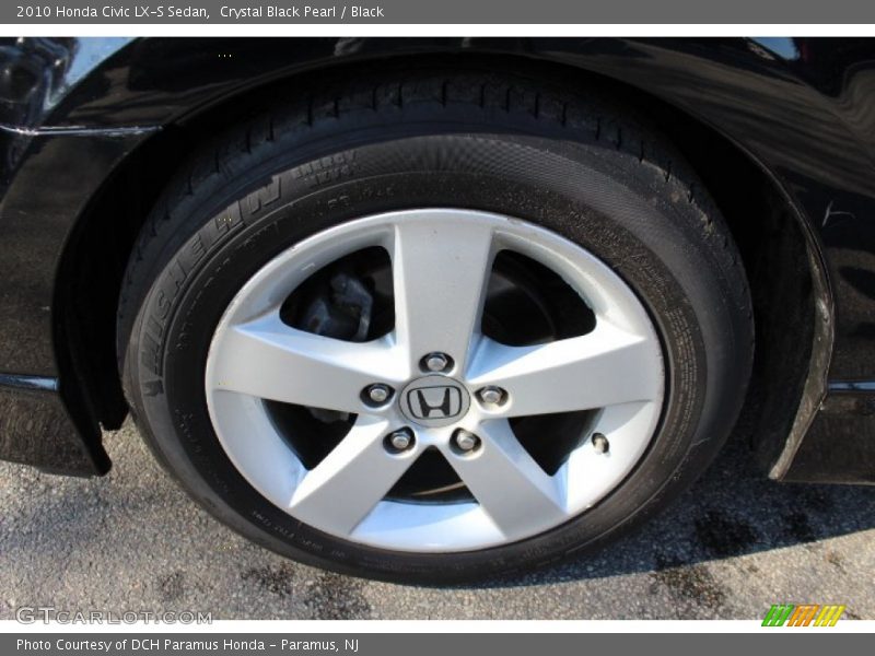 Crystal Black Pearl / Black 2010 Honda Civic LX-S Sedan