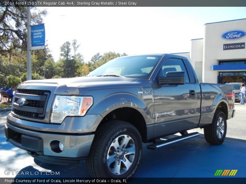 Sterling Gray Metallic / Steel Gray 2013 Ford F150 STX Regular Cab 4x4