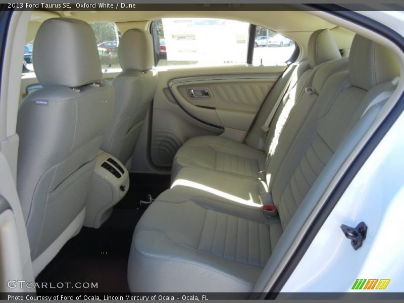 Rear Seat of 2013 Taurus SE