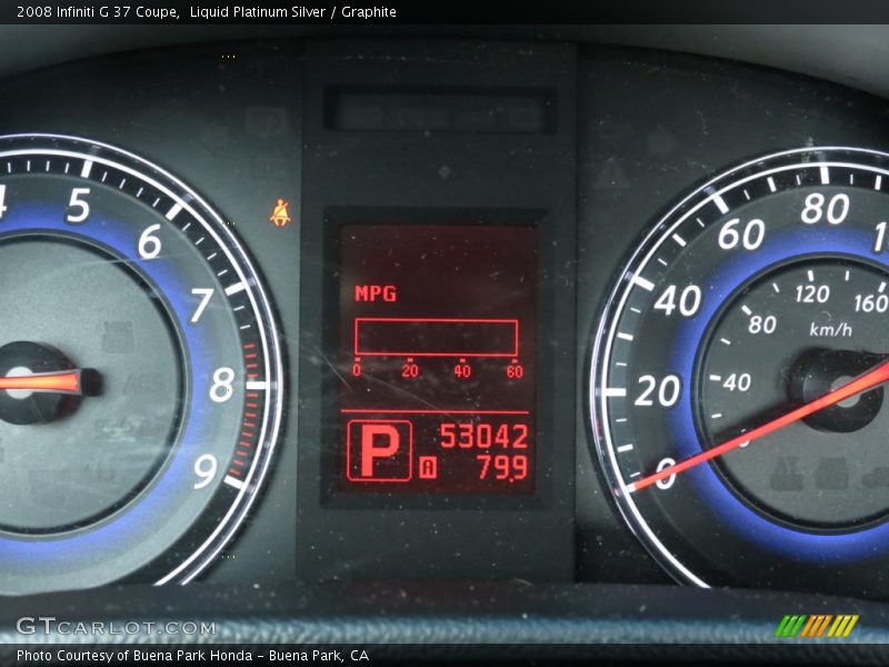 Liquid Platinum Silver / Graphite 2008 Infiniti G 37 Coupe
