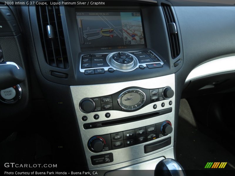 Liquid Platinum Silver / Graphite 2008 Infiniti G 37 Coupe