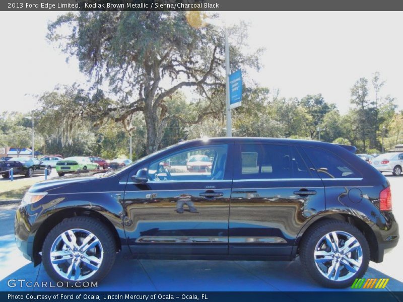 Kodiak Brown Metallic / Sienna/Charcoal Black 2013 Ford Edge Limited