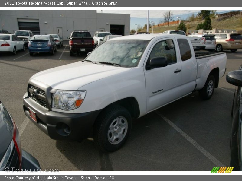 Super White / Graphite Gray 2011 Toyota Tacoma Access Cab