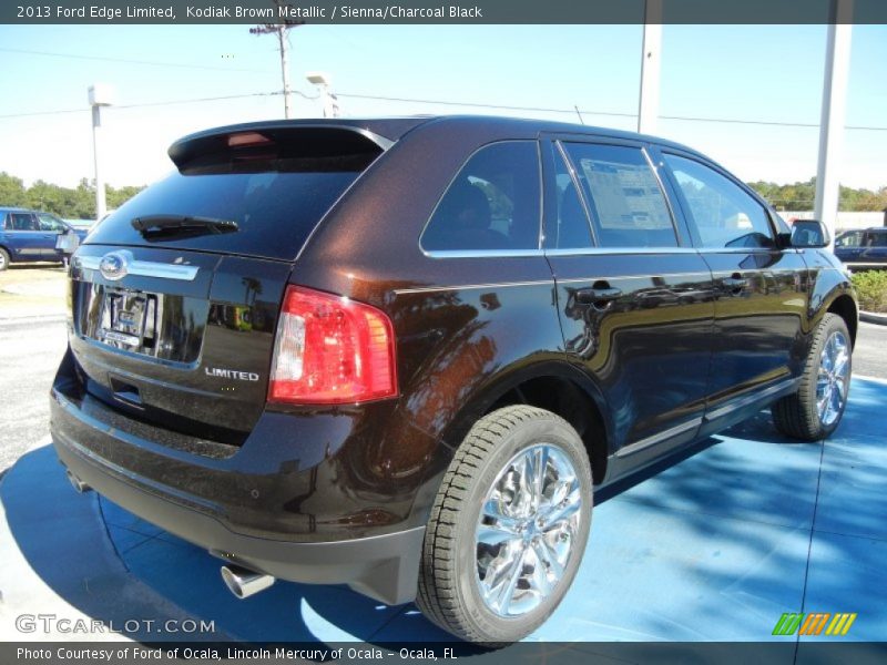 Kodiak Brown Metallic / Sienna/Charcoal Black 2013 Ford Edge Limited
