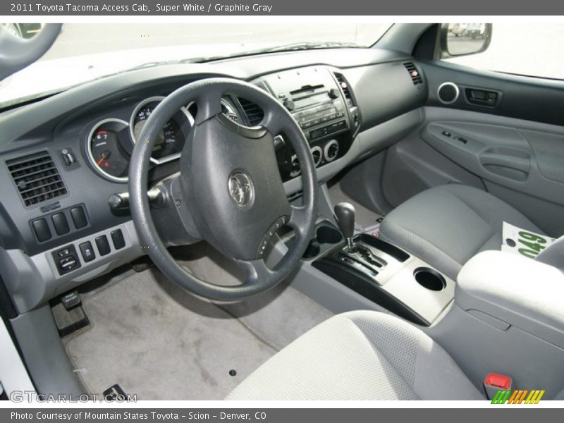 Super White / Graphite Gray 2011 Toyota Tacoma Access Cab