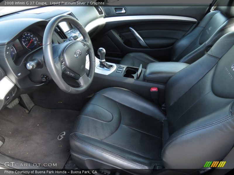Liquid Platinum Silver / Graphite 2008 Infiniti G 37 Coupe