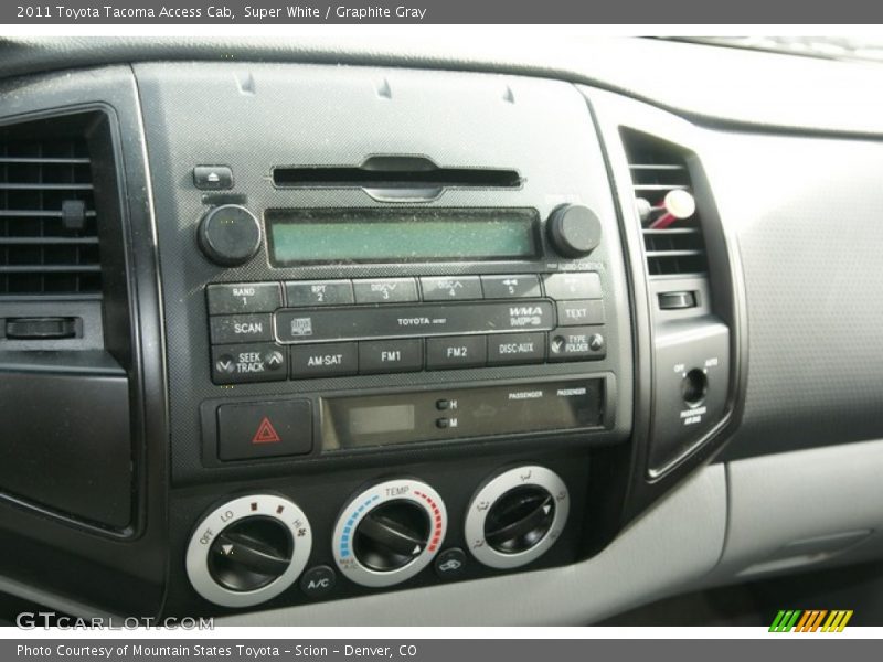 Super White / Graphite Gray 2011 Toyota Tacoma Access Cab