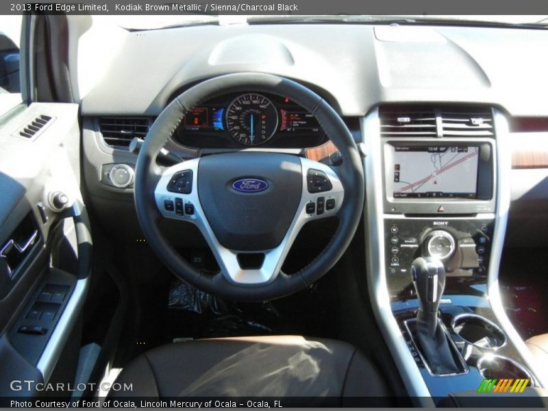 Kodiak Brown Metallic / Sienna/Charcoal Black 2013 Ford Edge Limited