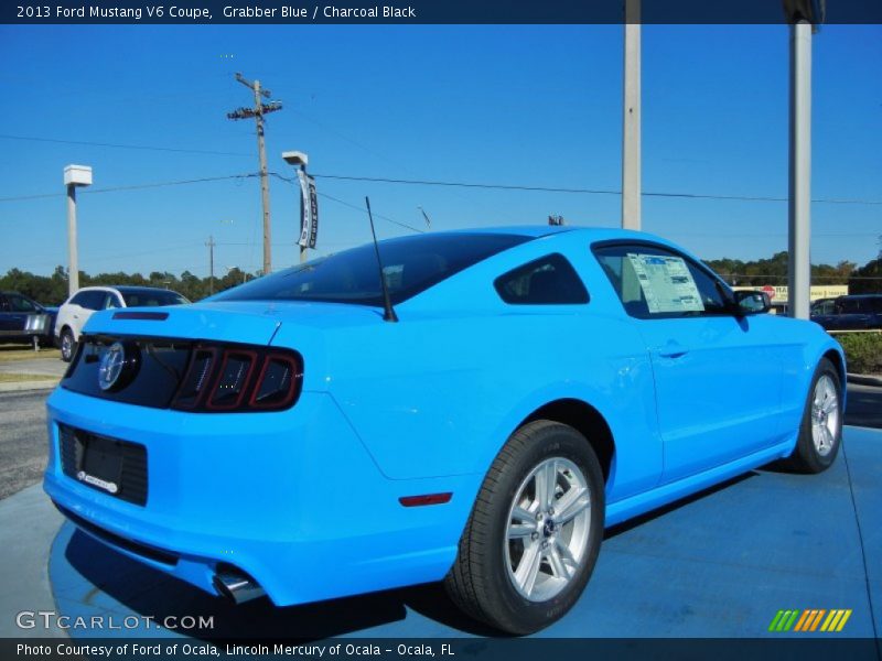 Grabber Blue / Charcoal Black 2013 Ford Mustang V6 Coupe