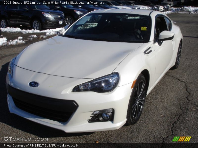 Satin White Pearl / Black Leather/Alcantara 2013 Subaru BRZ Limited