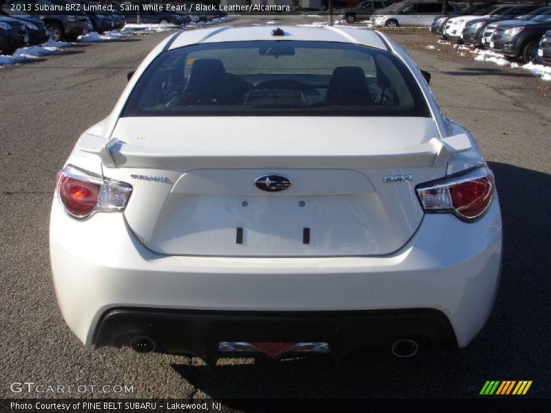 Satin White Pearl / Black Leather/Alcantara 2013 Subaru BRZ Limited