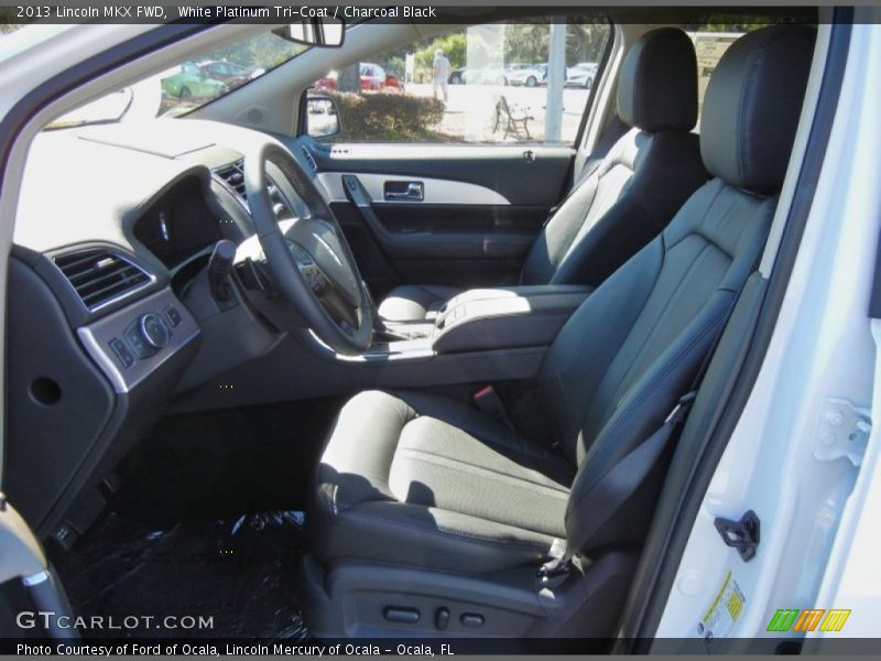 White Platinum Tri-Coat / Charcoal Black 2013 Lincoln MKX FWD