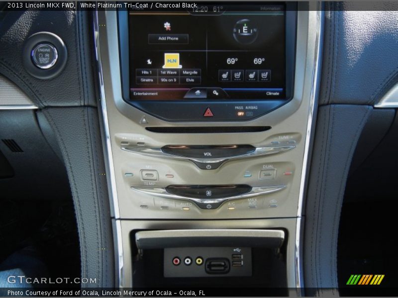White Platinum Tri-Coat / Charcoal Black 2013 Lincoln MKX FWD