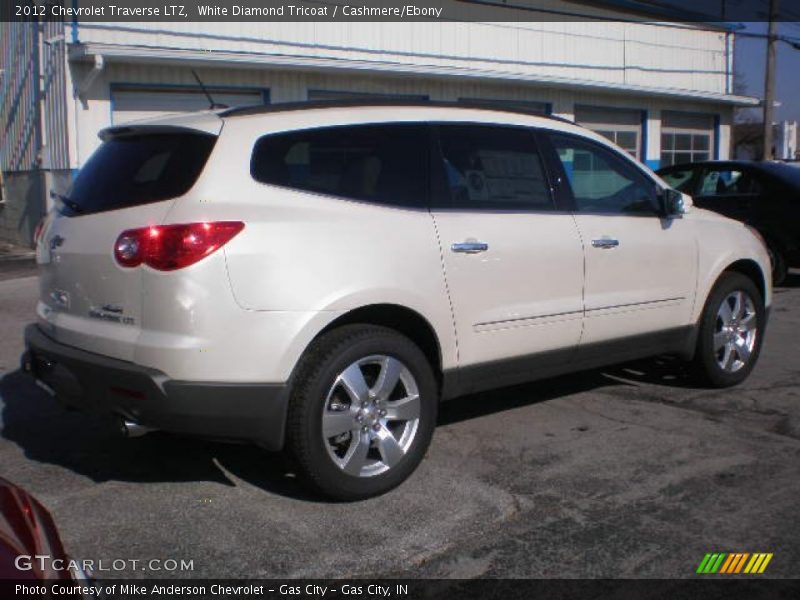 White Diamond Tricoat / Cashmere/Ebony 2012 Chevrolet Traverse LTZ