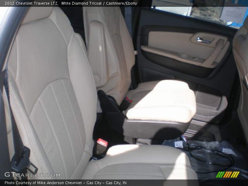 White Diamond Tricoat / Cashmere/Ebony 2012 Chevrolet Traverse LTZ