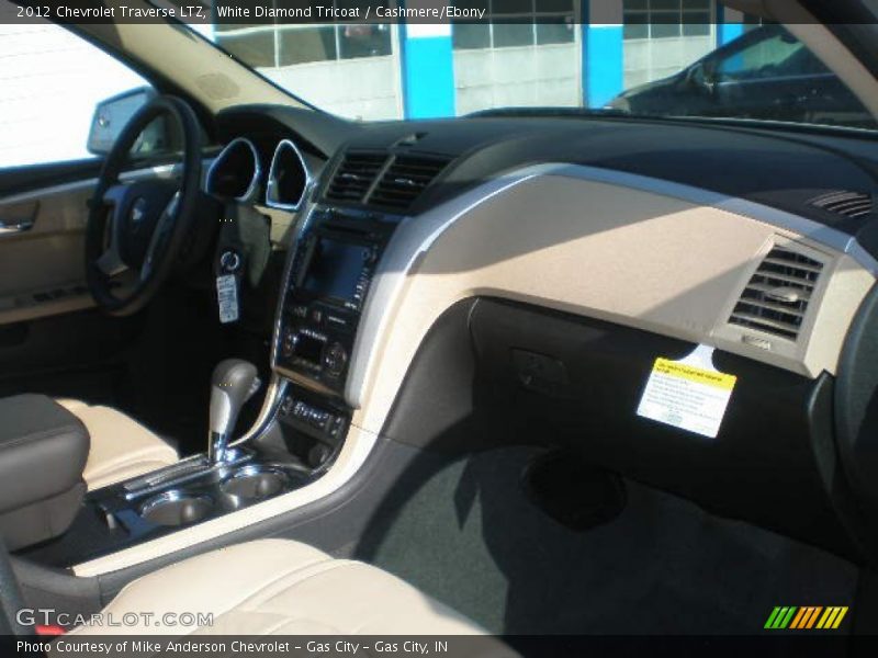 White Diamond Tricoat / Cashmere/Ebony 2012 Chevrolet Traverse LTZ