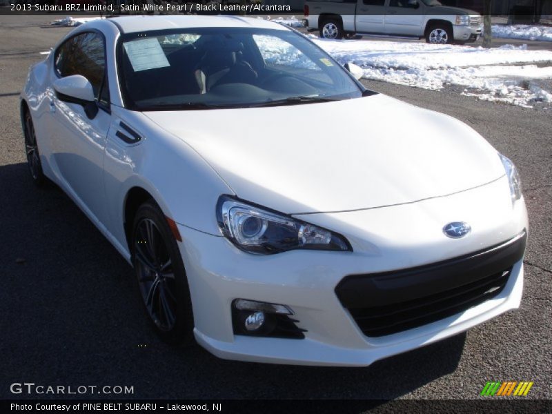 Satin White Pearl / Black Leather/Alcantara 2013 Subaru BRZ Limited