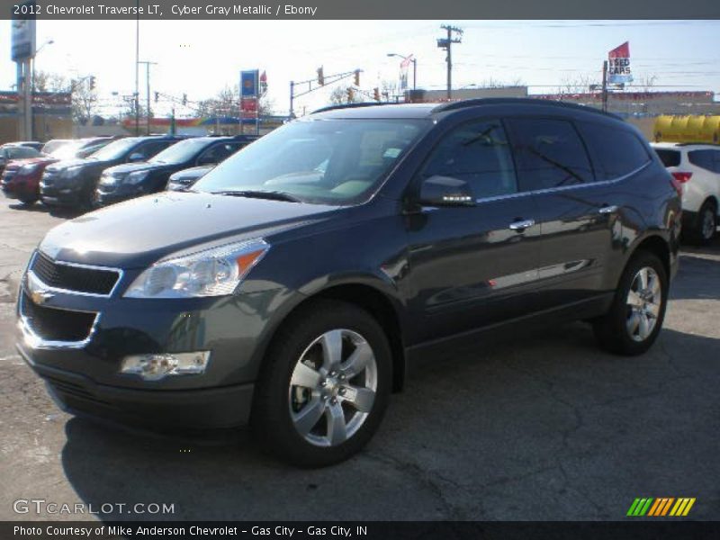 Cyber Gray Metallic / Ebony 2012 Chevrolet Traverse LT