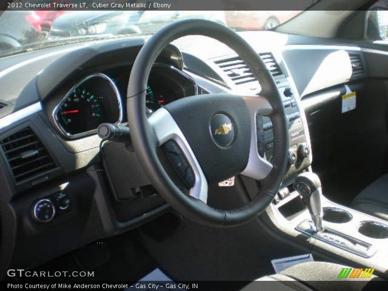 Cyber Gray Metallic / Ebony 2012 Chevrolet Traverse LT