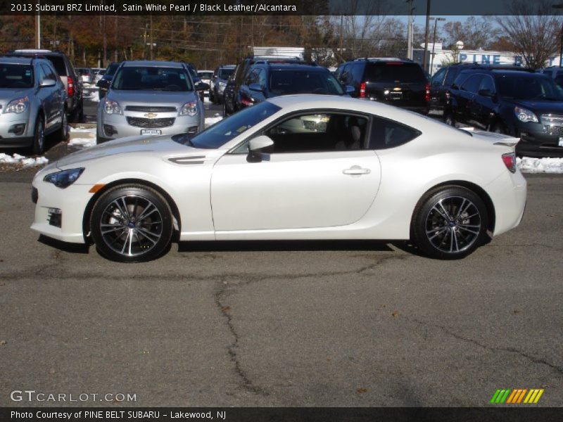 Satin White Pearl / Black Leather/Alcantara 2013 Subaru BRZ Limited