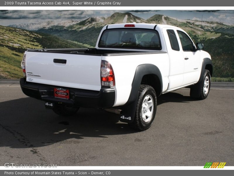 Super White / Graphite Gray 2009 Toyota Tacoma Access Cab 4x4