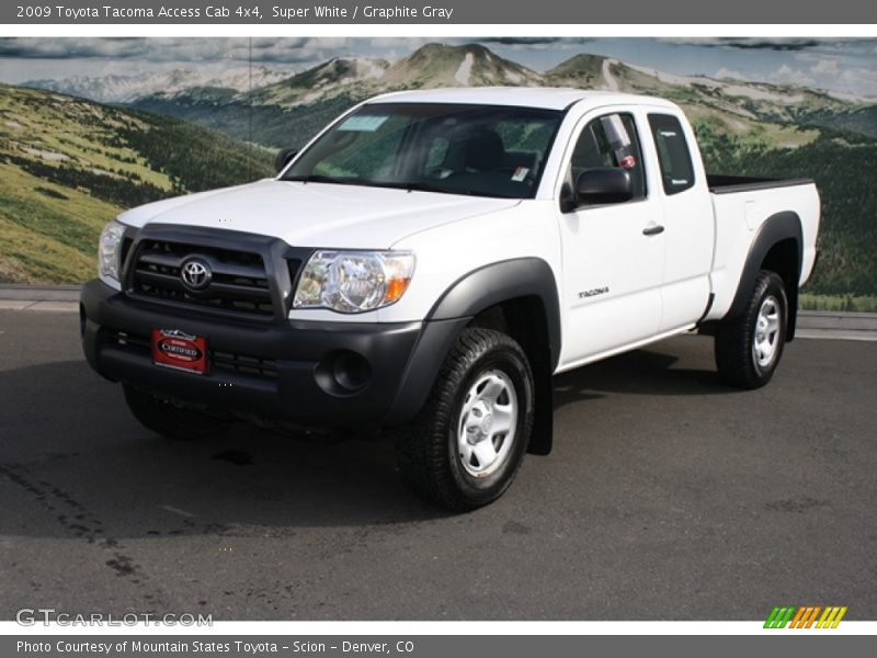 Super White / Graphite Gray 2009 Toyota Tacoma Access Cab 4x4