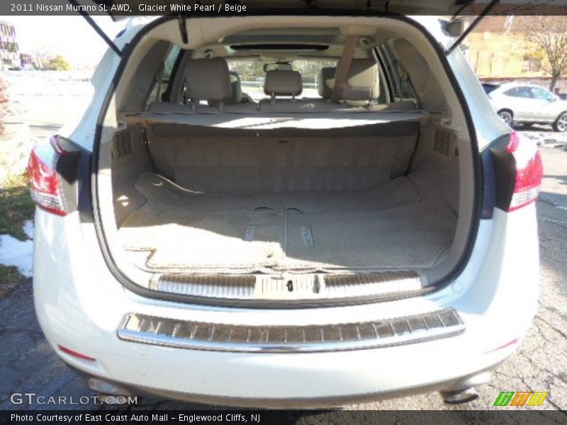 Glacier White Pearl / Beige 2011 Nissan Murano SL AWD
