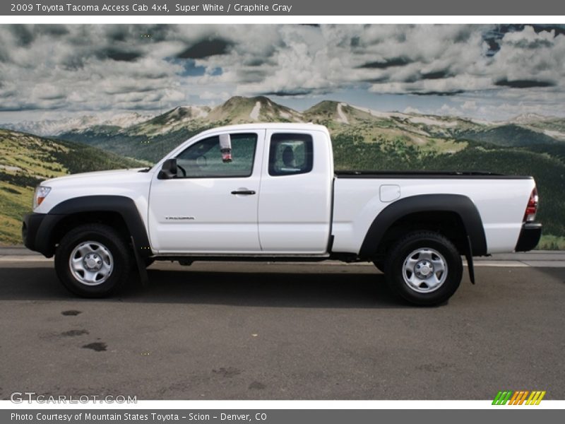 Super White / Graphite Gray 2009 Toyota Tacoma Access Cab 4x4