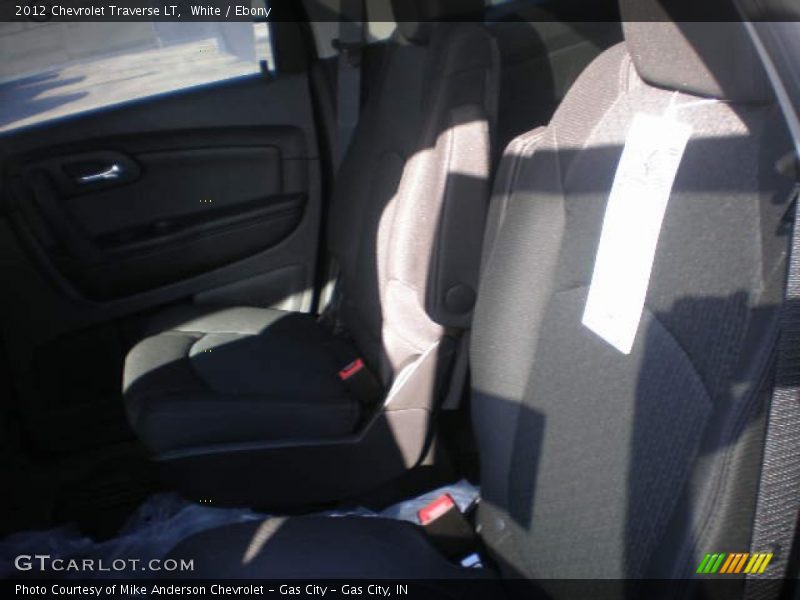 White / Ebony 2012 Chevrolet Traverse LT