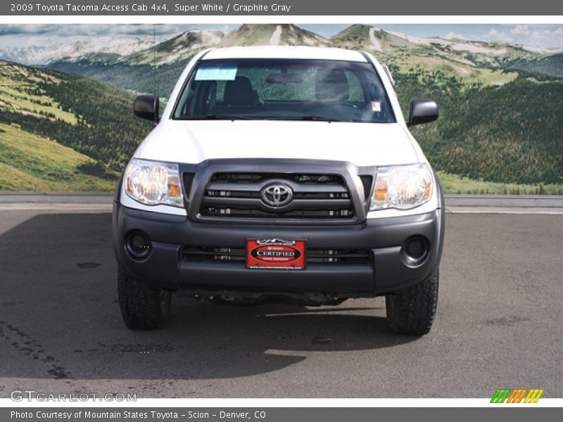 Super White / Graphite Gray 2009 Toyota Tacoma Access Cab 4x4