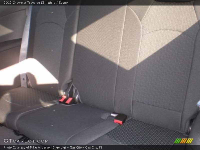 White / Ebony 2012 Chevrolet Traverse LT
