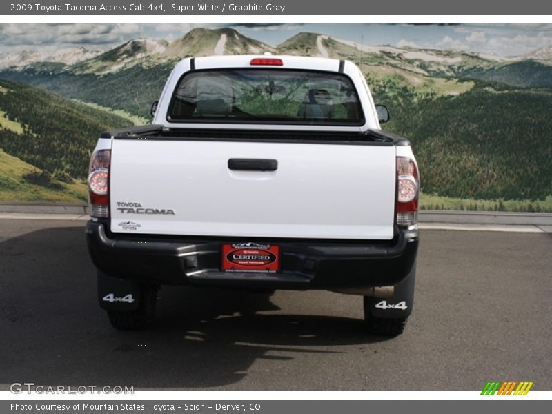 Super White / Graphite Gray 2009 Toyota Tacoma Access Cab 4x4
