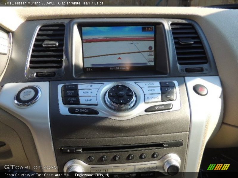 Glacier White Pearl / Beige 2011 Nissan Murano SL AWD