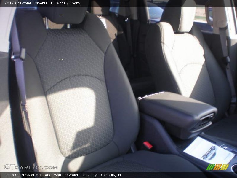 White / Ebony 2012 Chevrolet Traverse LT