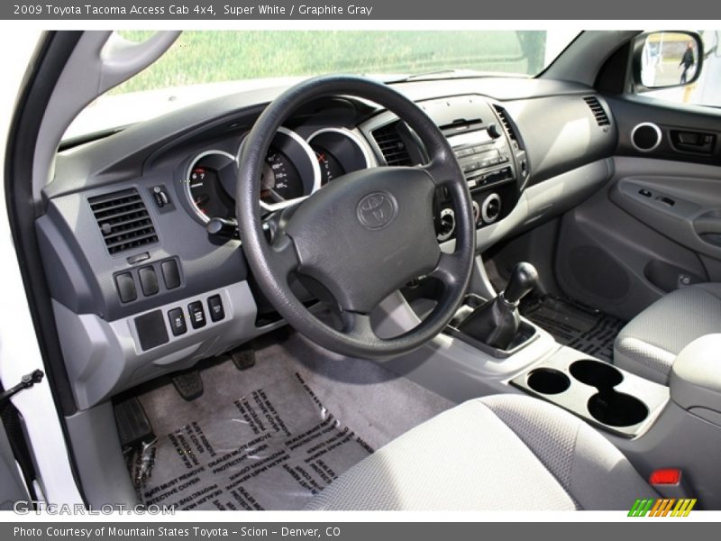 Super White / Graphite Gray 2009 Toyota Tacoma Access Cab 4x4