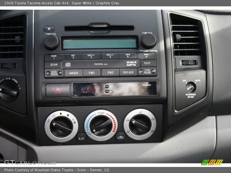 Super White / Graphite Gray 2009 Toyota Tacoma Access Cab 4x4